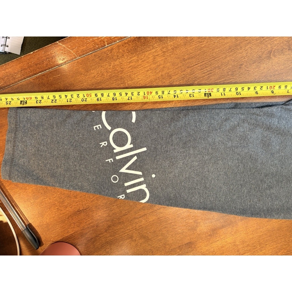 Calvin Klein Performance Stretch Gray Womens Legging Sz L. Comfort - Picture 3 of 4